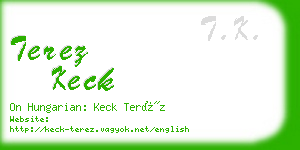 terez keck business card